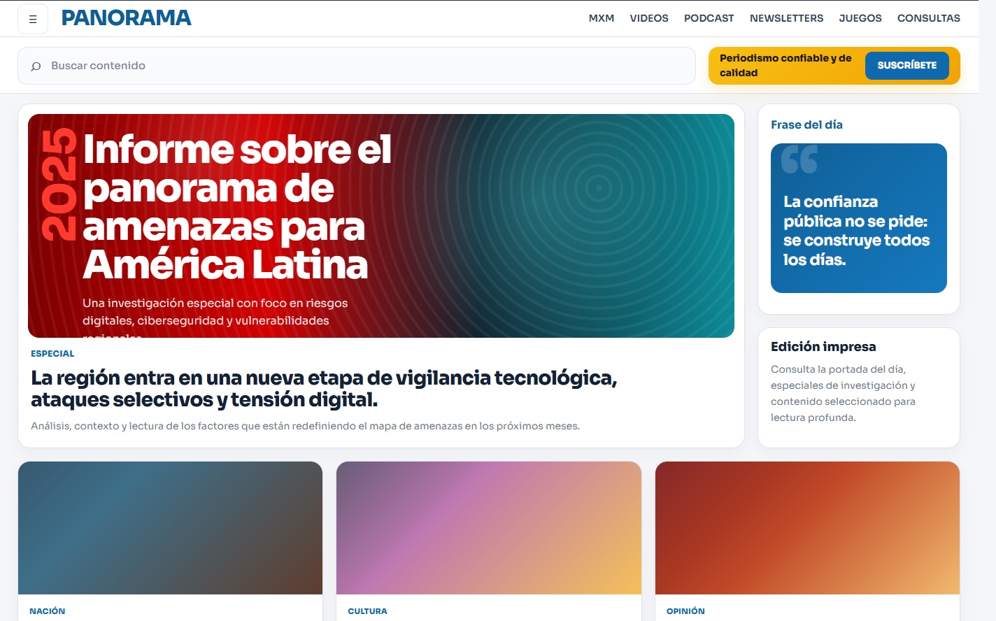 Sitio web completo presentado en contexto profesional